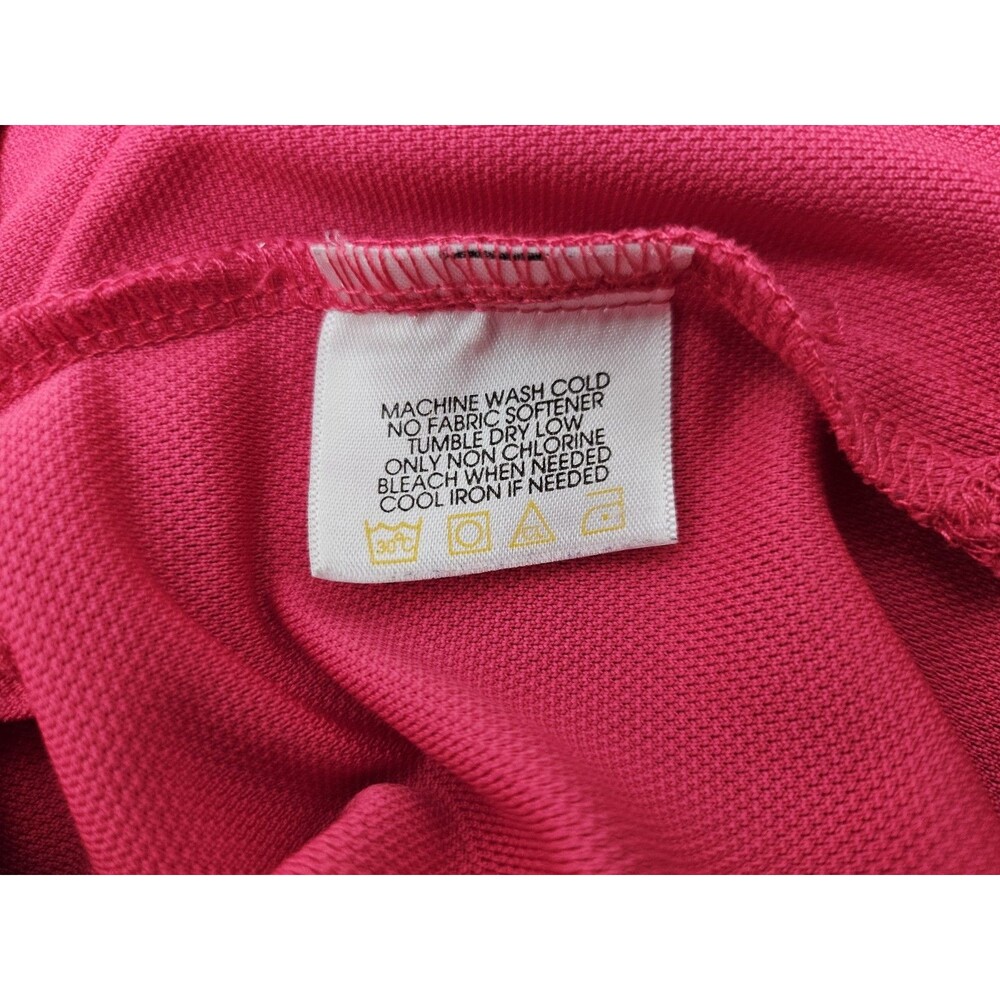Izod Lacoste Sleeveless Polo Shirt Size S Pink  Longer Length - Picture 9 of 11